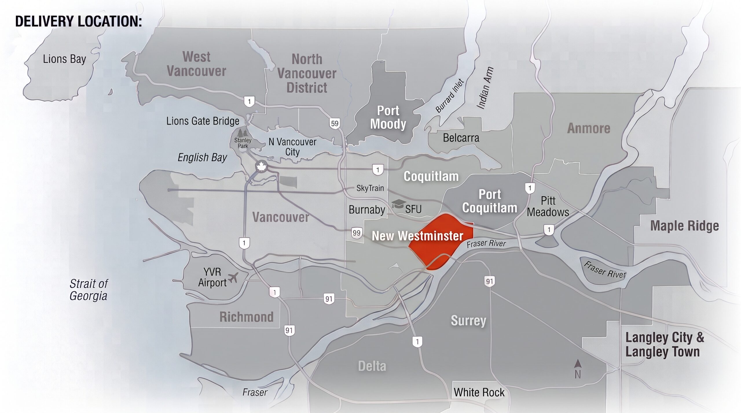 New Westminster Service Area